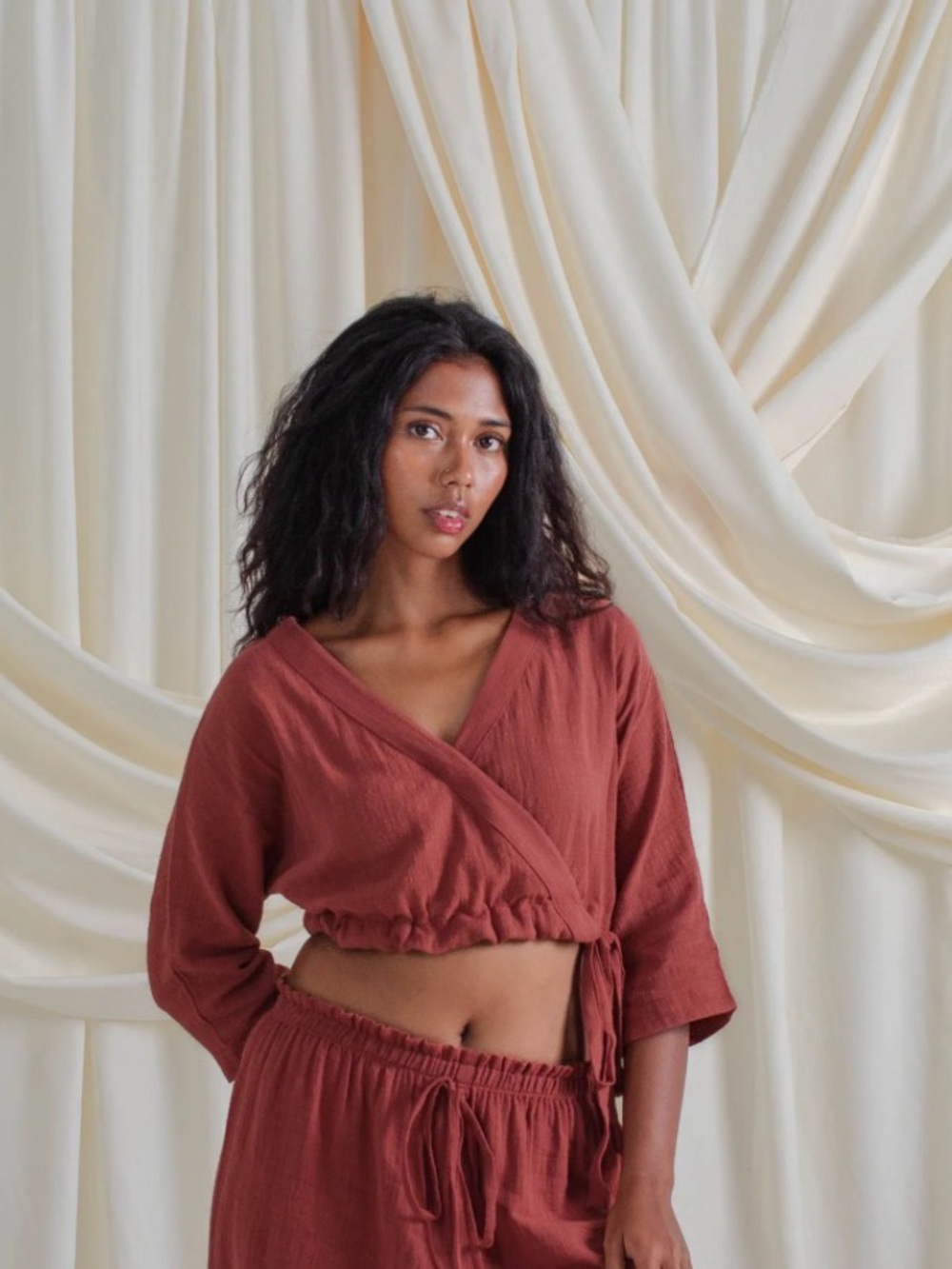 Indigo Luna Masala Flow Top